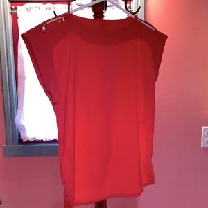 Elite International Red Polyester Camisole with scoop neck, Fits Size 8-9, Cool!